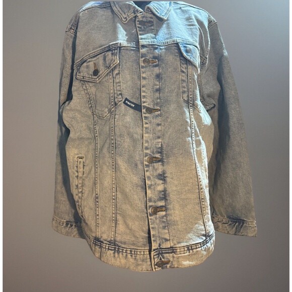 George Men's Jean Denim Jacket Light Wash Blue 2XL (50-52) New With Tags - Picture 1 of 14